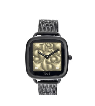 Reloj Tous smartwatch con brazalete de acero IP negro D-Connect