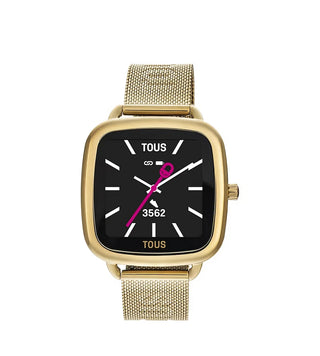Reloj Tous smartwatch con brazalete de acero IPG dorado D-Connect