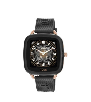 Reloj Tous smartwatch con correa de silicona negra D-Connect
